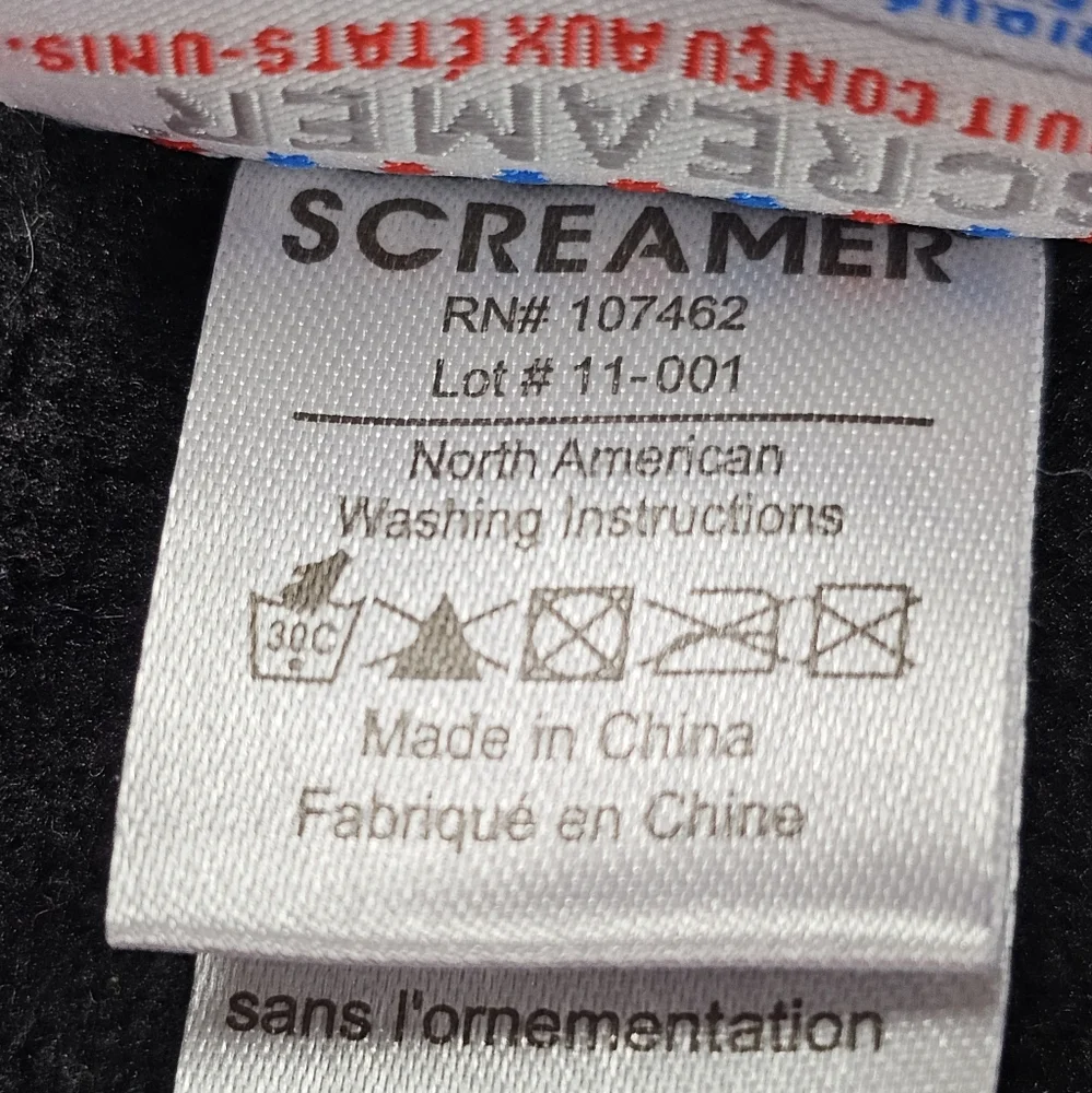 Screamer Knitted Beanie Blue Acrylic